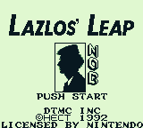 Lazlos' Leap (Game Boy) screenshot: Lazlos' Leap title screen
