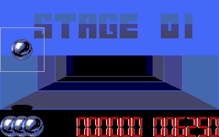 The Light Corridor (DOS) screenshot: Starting level 1. (VGA)