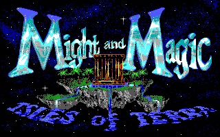 Might and Magic III: Isles of Terra (DOS) screenshot: Title Screen (EGA)
