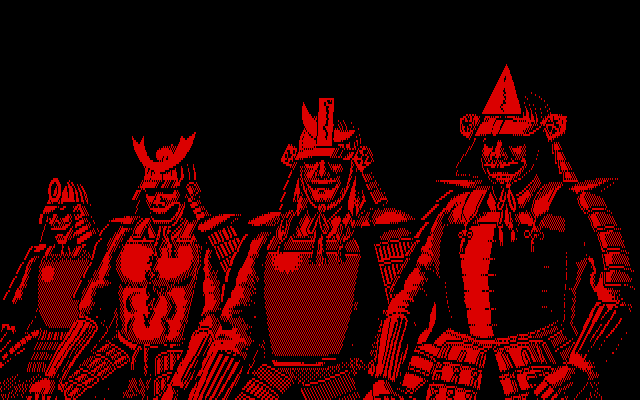 Nobunaga's Ambition: Lord of Darkness (PC-88) screenshot: Intro