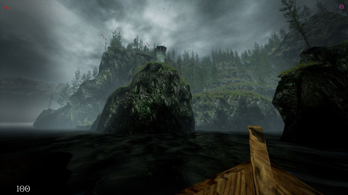 Northern Journey (Windows) screenshot: In your boat at the start of the game