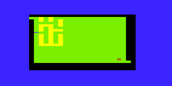 Math Hurdler / Monster Maze (VIC-20) screenshot: Monster Maze: Starting a Maze