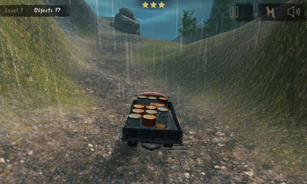 4WD Off-Road Driving Sim (Browser) screenshot: Driving the truck