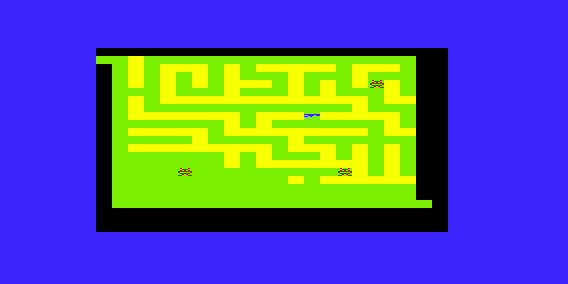 Math Hurdler / Monster Maze (VIC-20) screenshot: Monster Maze: More Monsters