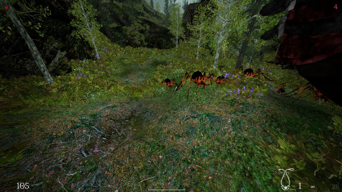 Northern Journey (Windows) screenshot: A group of spiders