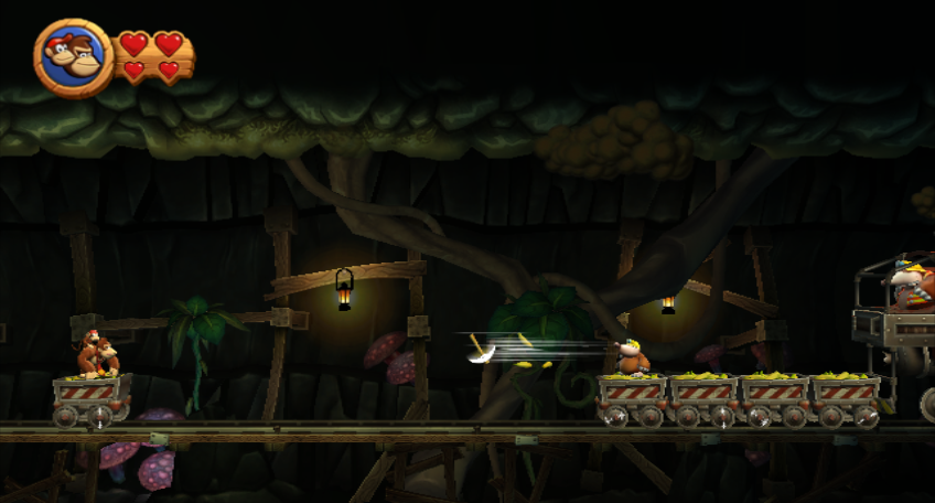 Donkey Kong Country Returns (Wii) screenshot: Cave world boss