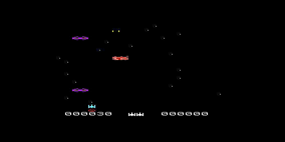 Space Attack (VIC-20) screenshot: Got One