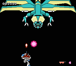 Taiyō no Yūsha: Fighbird (NES) screenshot: Stage 3 boss