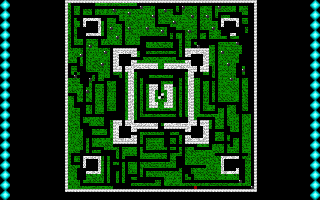 Diamond (DOS) screenshot: The automap is very handy for finding your way around.