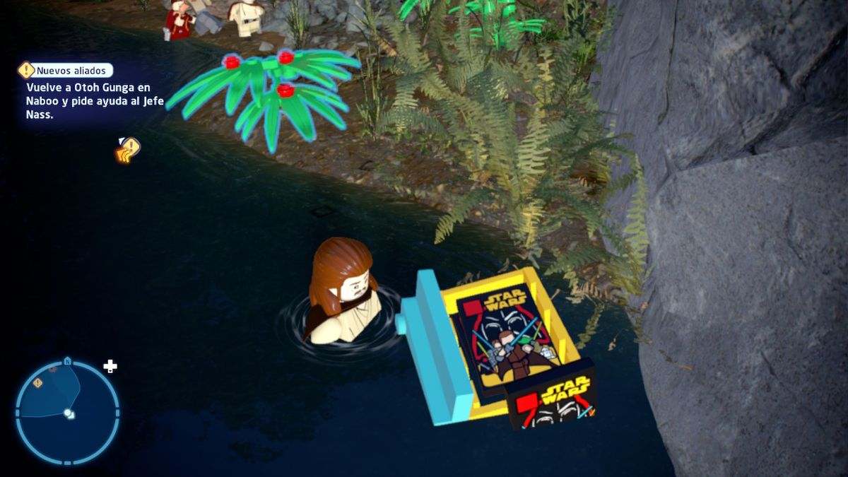 LEGO Star Wars: The Skywalker Saga (Deluxe Edition) (Nintendo Switch) screenshot: Easter Egg. Front cover from original Lego Star Wars: The Videogame