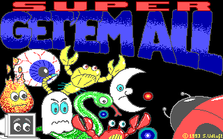 Super Get'Em All (DOS) screenshot: Main menu