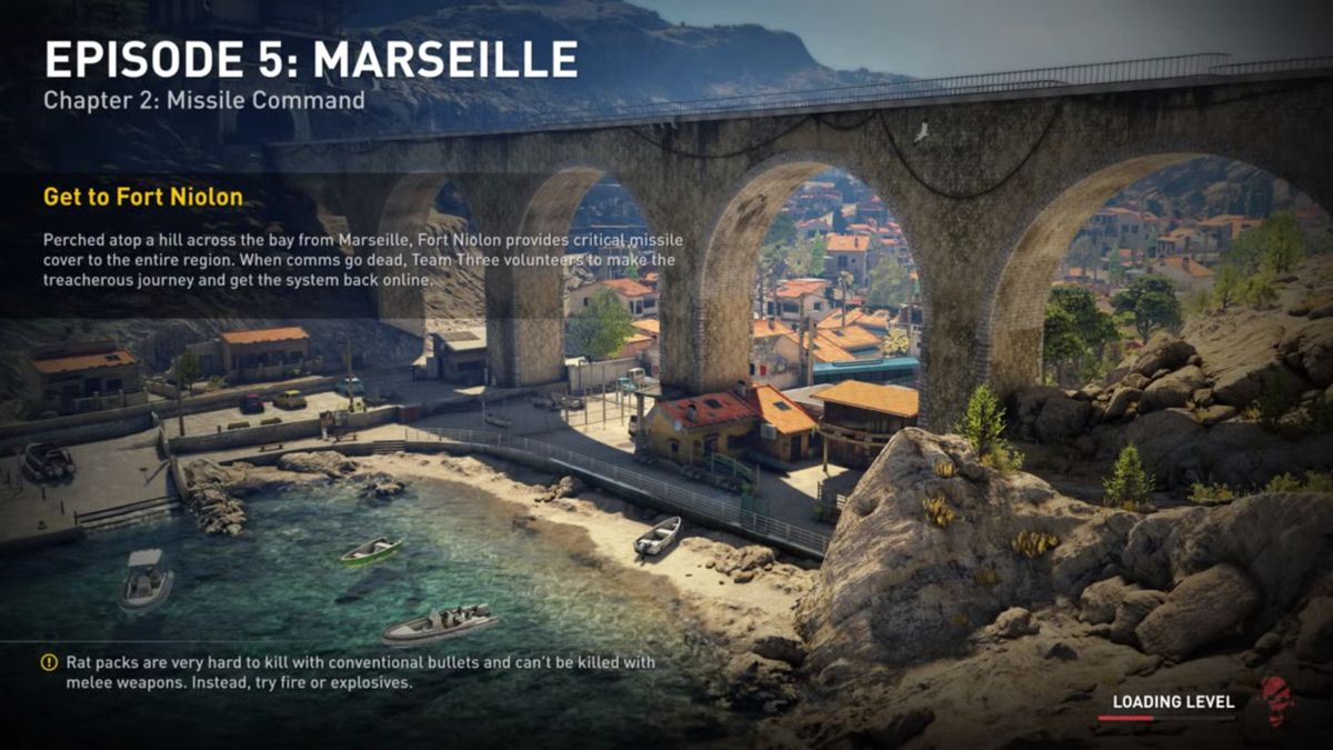 World War Z: Aftermath (Stadia) screenshot: Start of the episode in Marseille