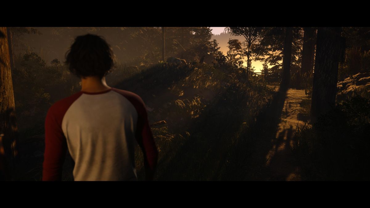The Quarry (PlayStation 5) screenshot: Nick and Abigail taking the scenic route