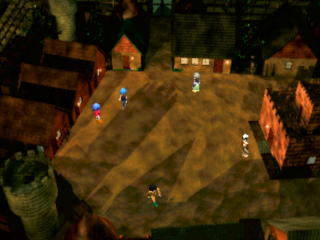 Ancient Roman: Power of Dark Side (PlayStation) screenshot: Starting town