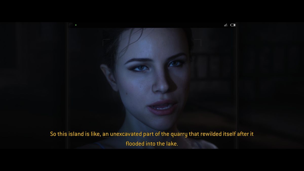The Quarry (PlayStation 5) screenshot: Emma is vlogging