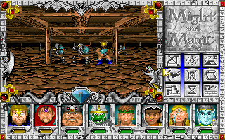Might and Magic III: Isles of Terra (DOS) screenshot: You can go to the Arena and fight for money, experience, and glory. Well, mostly for the first two