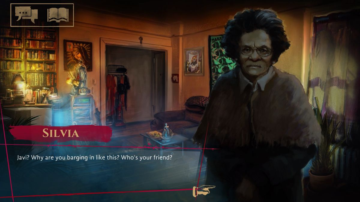 Vampire: The Masquerade - Coteries of New York (Windows) screenshot: Silvia is a Mexican grandmother of Agathon and she is a human