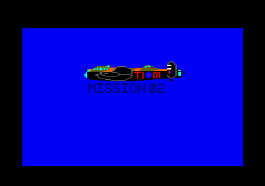 Night Gunner (Amstrad CPC) screenshot: Starting mission two.