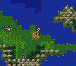 Lufia II: Rise of the Sinistrals (SNES) screenshot: Walking the world map