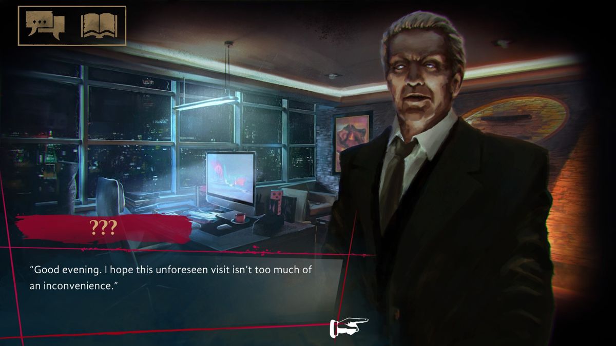 Vampire: The Masquerade - Coteries of New York (Windows) screenshot: A meeting with a businessman was a little bit unpredictable