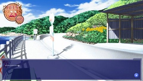 Air (PSP) screenshot: I'll just walk around alone.