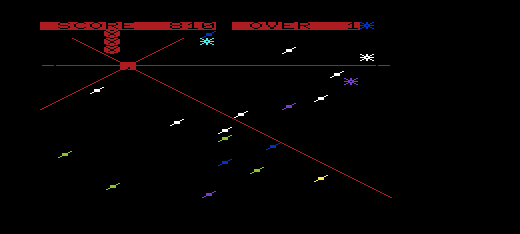 Space Snake (VIC-20) screenshot: Game Over