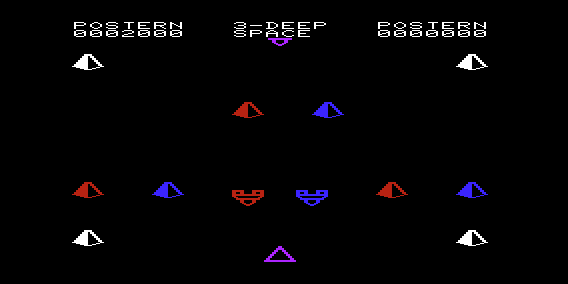 3 Deep Space (VIC-20) screenshot: Incoming Aliens