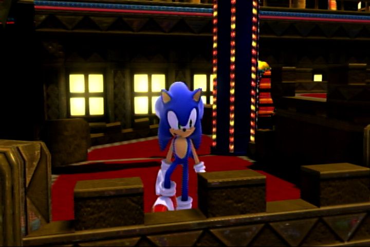 Sonic: Generations - Casino Nights DLC (PlayStation 3) screenshot: A cutscene shows before starting the level. It varies if you use Modern or Classic Sonic