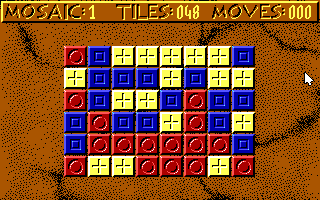 Tesserae (DOS) screenshot: First Board (Tandy)