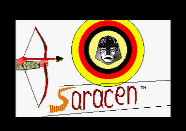 Saracen (Amstrad CPC) screenshot: Loading screen.