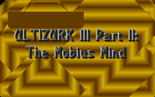 Ultizurk III Part II: The Mobius Mind (DOS) screenshot: Title screen