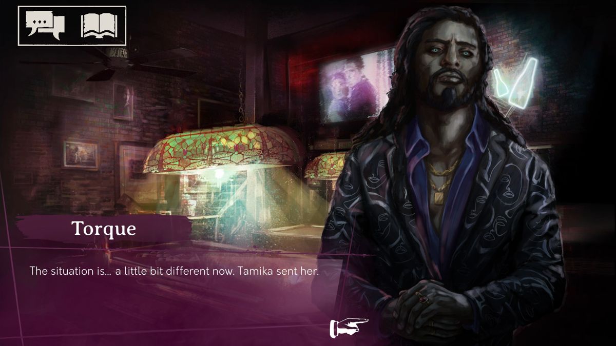 Vampire: The Masquerade - Shadows of New York (Windows) screenshot: Torque from the Brujah clan is now the only Baron of New York, after the death of Callihan