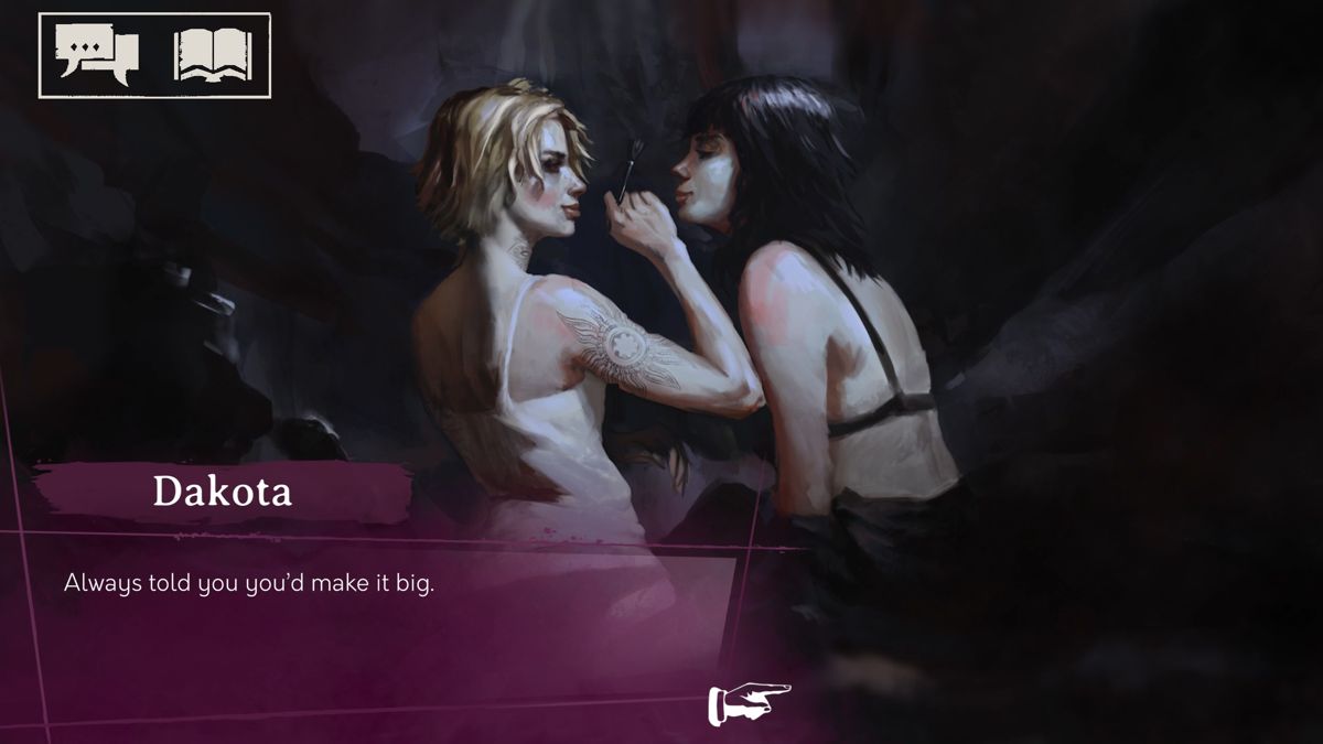 Vampire: The Masquerade - Shadows of New York (Windows) screenshot: Julia and Dakota are enjoying the make up session