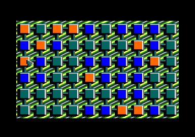 Booly (Amstrad CPC) screenshot: Some squares act against what you'd expect here