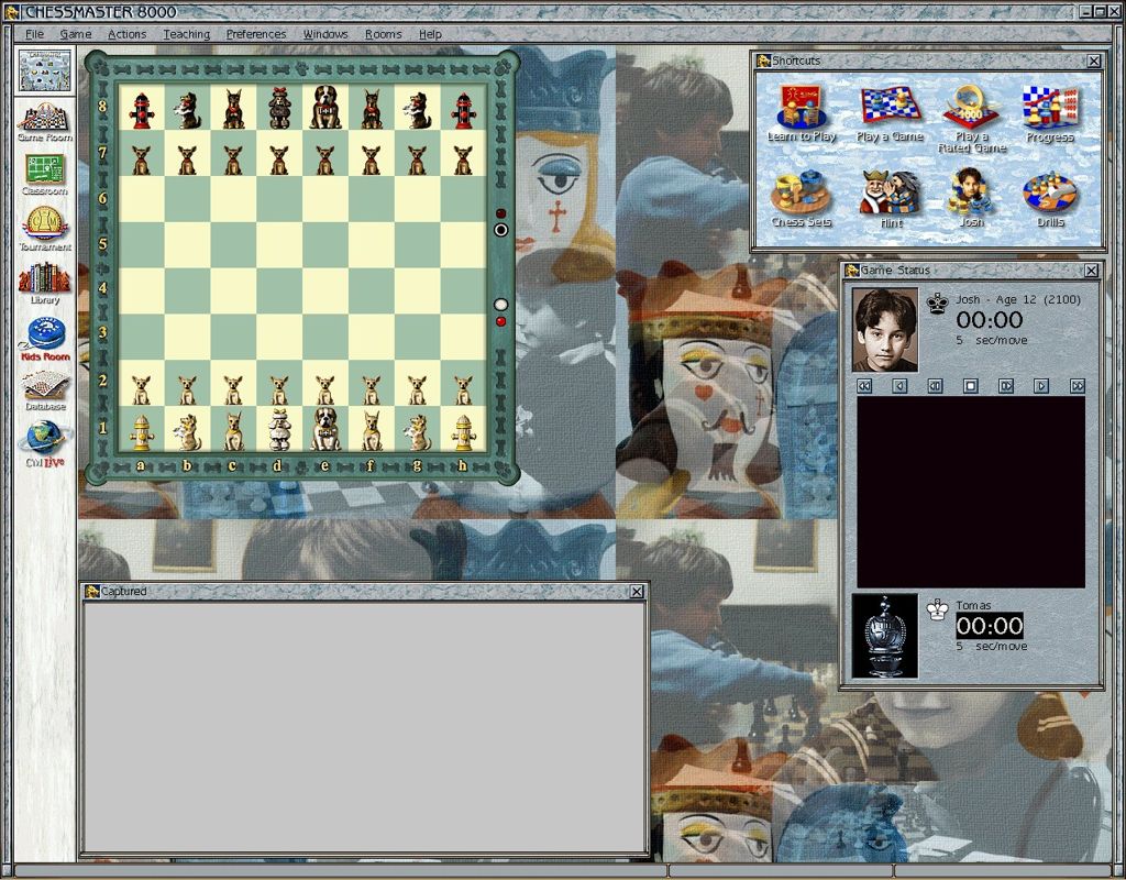 Chessmaster 8000 (Windows) screenshot: This is the kids room