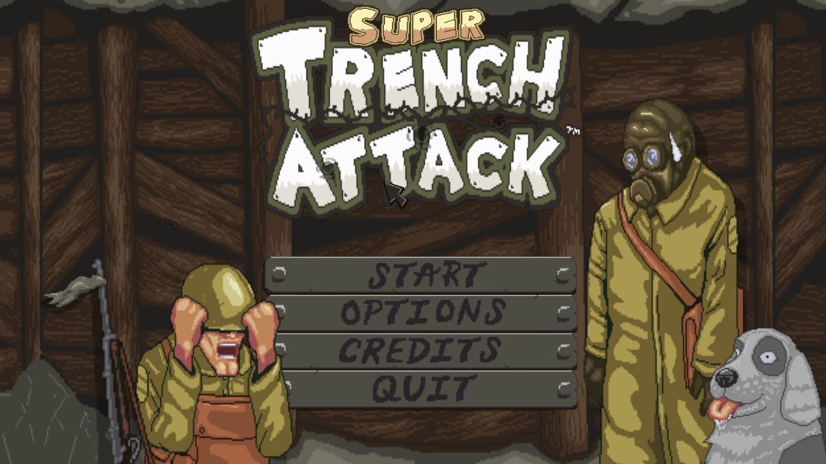 Super Trench Attack (Windows) screenshot: Title screen