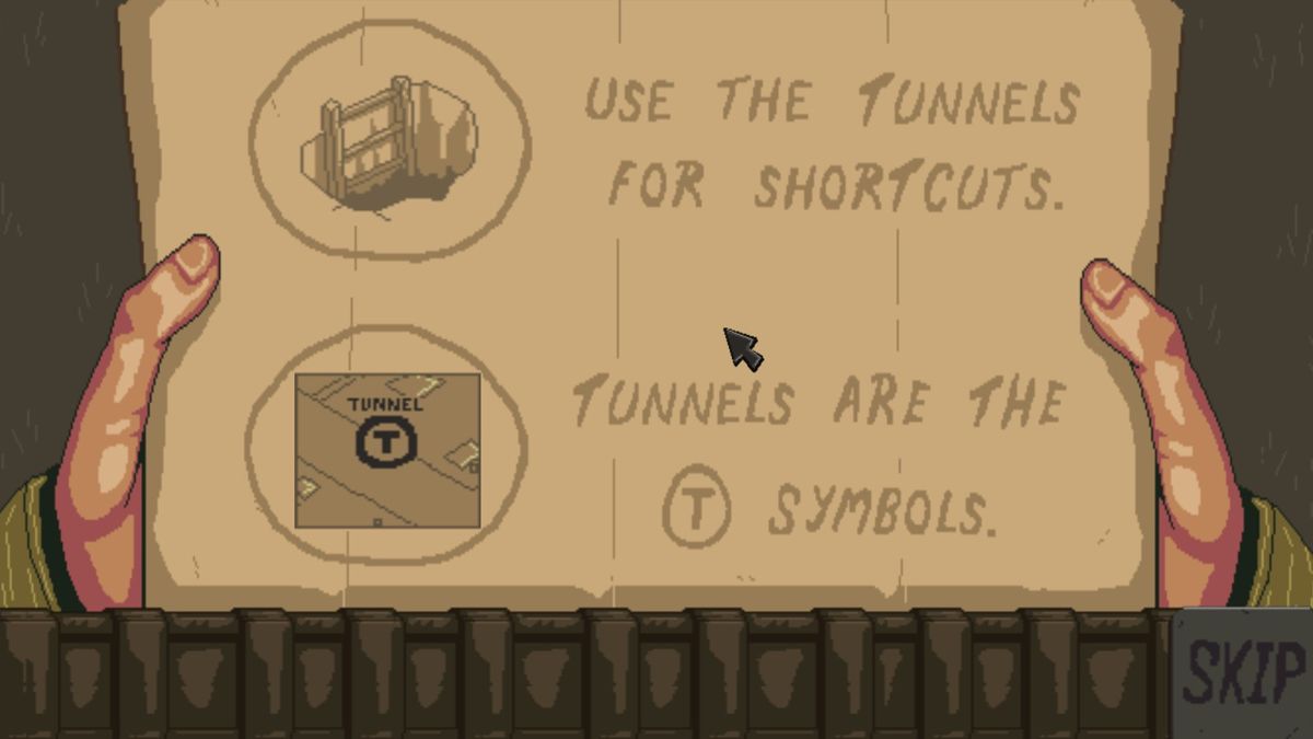 Super Trench Attack (Windows) screenshot: Some tips about the mission