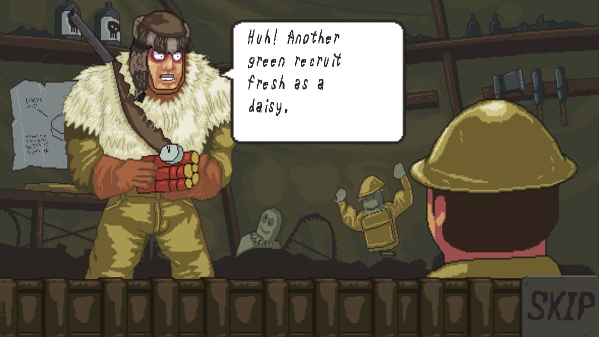 Super Trench Attack (Windows) screenshot: In a shop