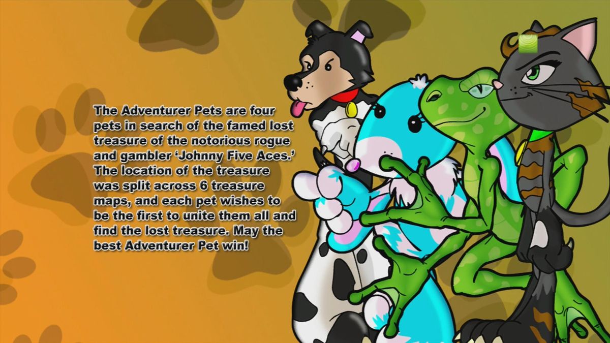 Adventurer Pets (Xbox 360) screenshot: The back story (trial version)
