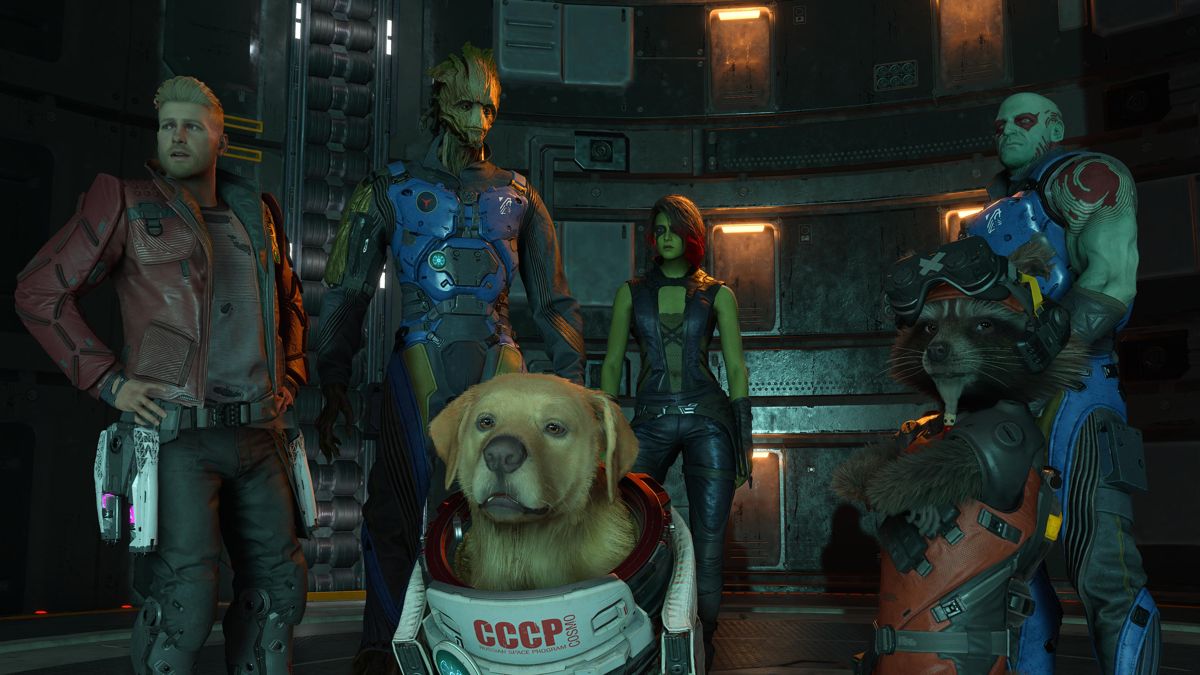 Marvel Guardians of the Galaxy (PlayStation 5) screenshot: The dog knows the way