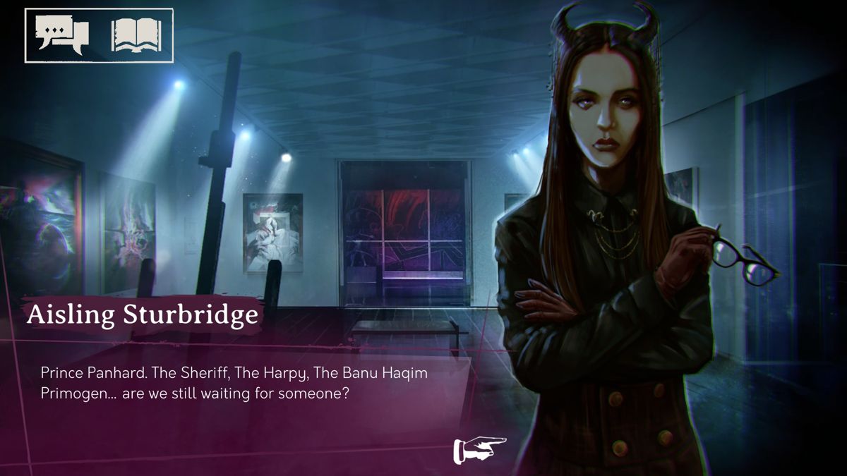 Vampire: The Masquerade - Shadows of New York (Windows) screenshot: Gala looks of Aisling Sturbridge from the Tremere clan, the High Regent of the Chantry of the Five Boroughs in New York