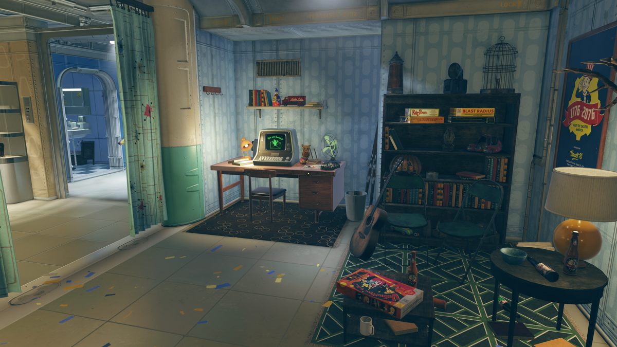 Fallout 76 (Windows Apps) screenshot: My private quarter in vault 76. This is where the game tutorial begins.