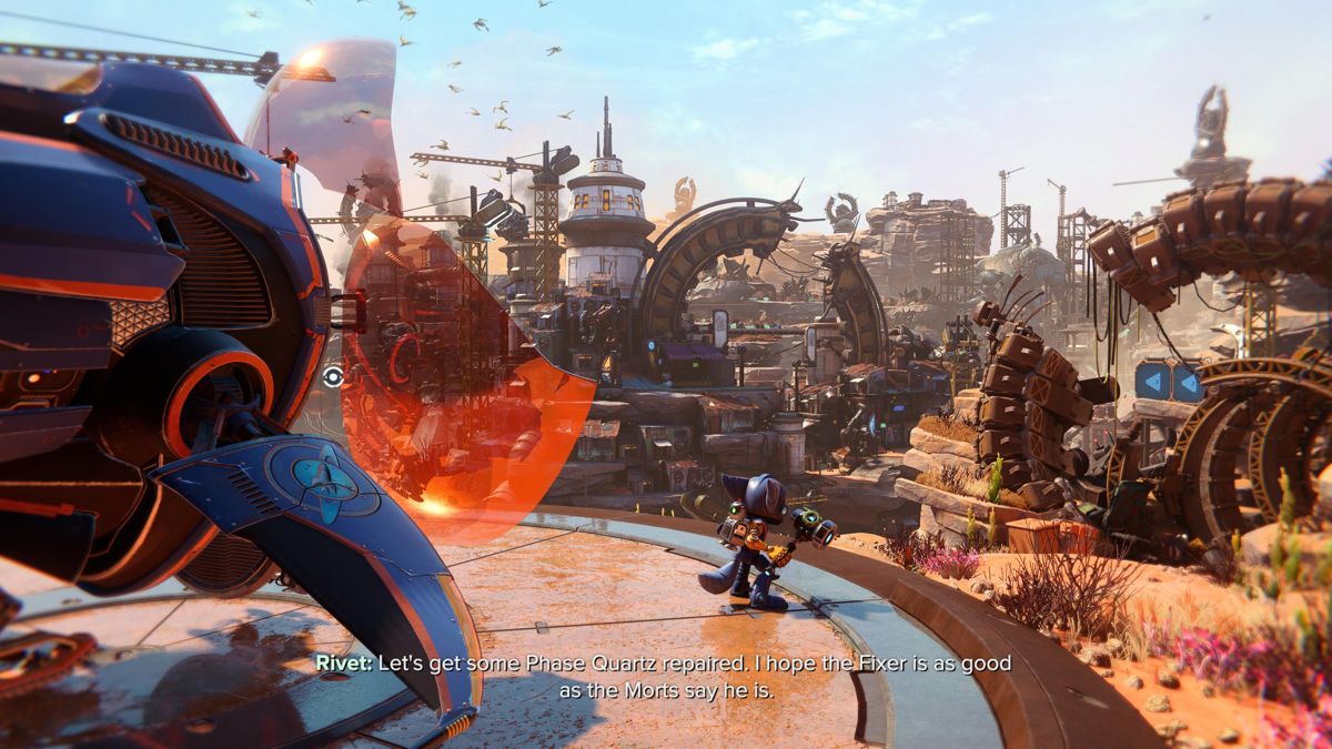 Ratchet & Clank: Rift Apart (PlayStation 5) screenshot: Arriving to Torren IV