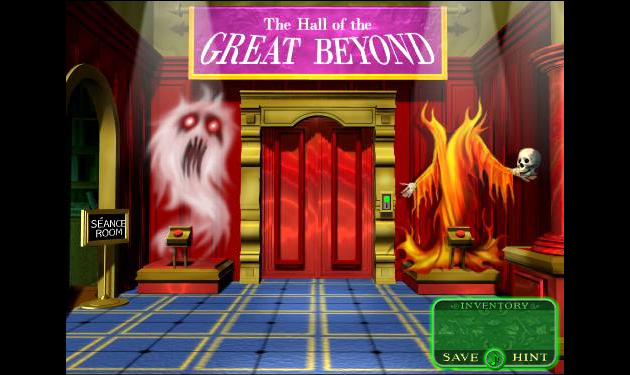 Scooby-Doo 2 Monsters Unleashed - Escape from the Coolsonian (Browser) screenshot: The starting room