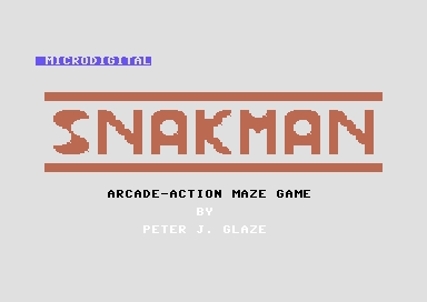 Snakman (Commodore 64) screenshot: Title screen