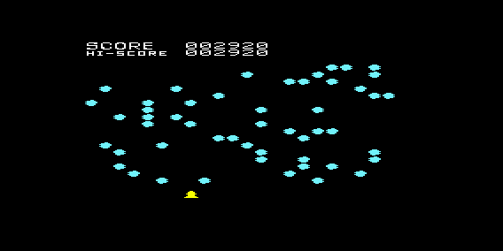 Alien Attack (VIC-20) screenshot: Asteroid Field