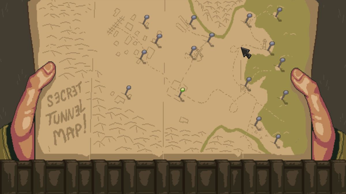 Super Trench Attack (Windows) screenshot: Map