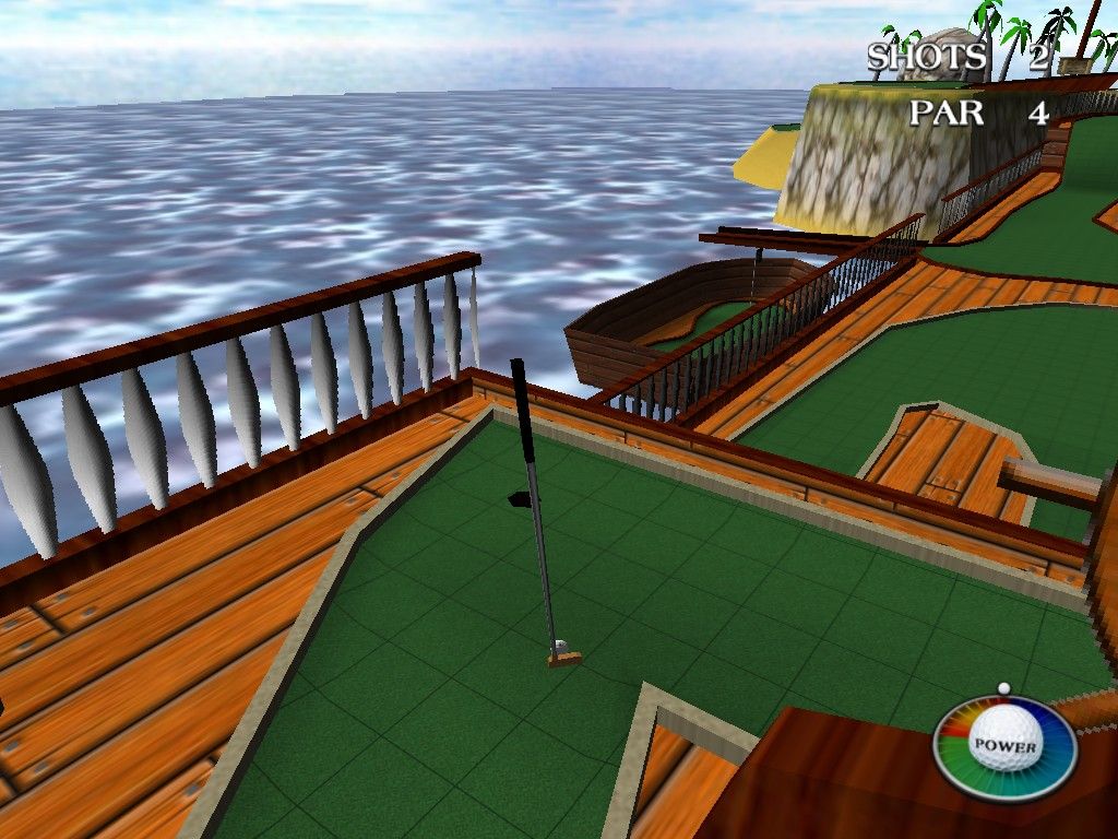Crazy Minigolf (Windows) screenshot: Pirate Ship, Hole 1