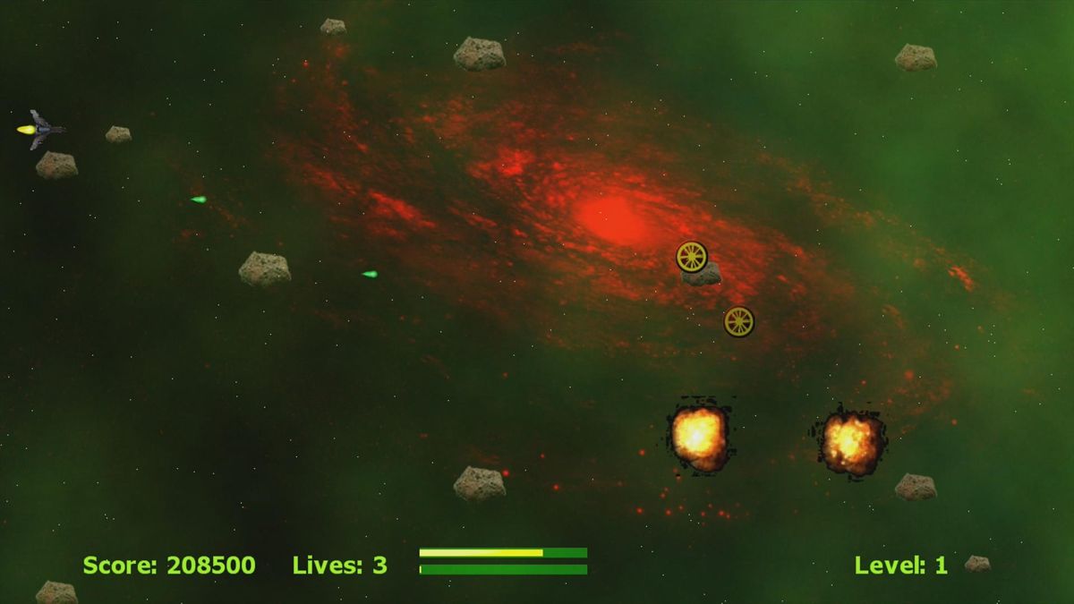 Retro One (Xbox 360) screenshot: Those golden rings are collectable... (trial version)