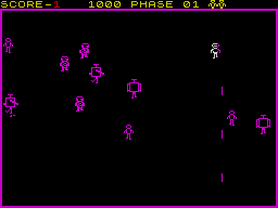 Exterminator (ZX Spectrum) screenshot: Level two.